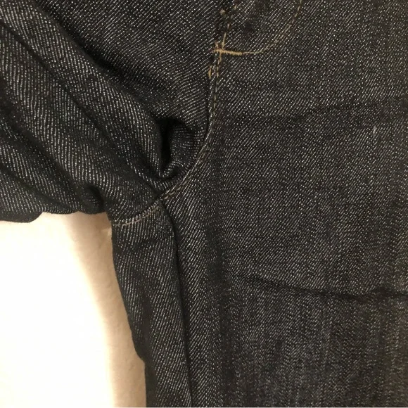 BOOM BOOM Jeans Womens Juniors 7 Low Rise Jeans Dark Wash Buttons NWOT - Picture 8 of 14